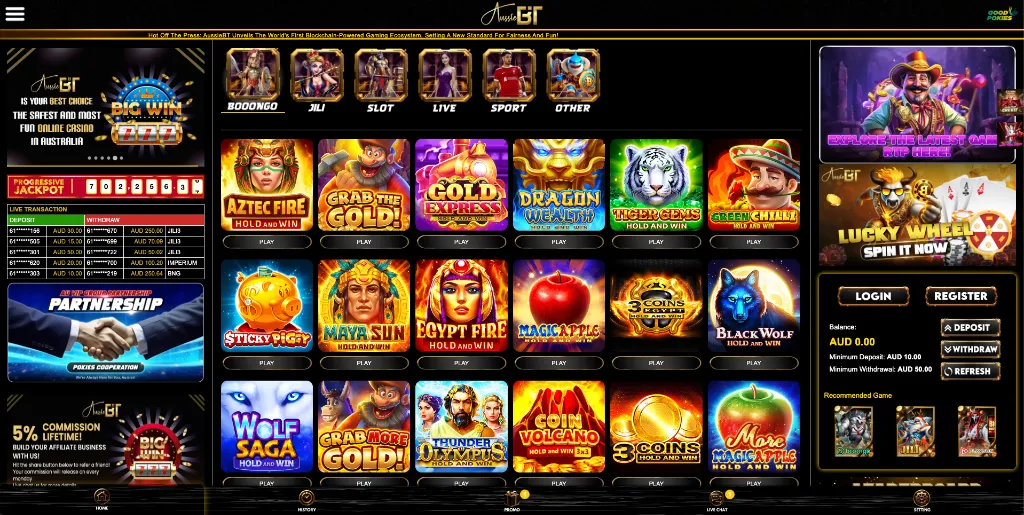 🎰 Experience the Electrifying Casino Atmosphere at Aussiebt! 🌟